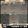 镶钻18k玫瑰金弹簧手链