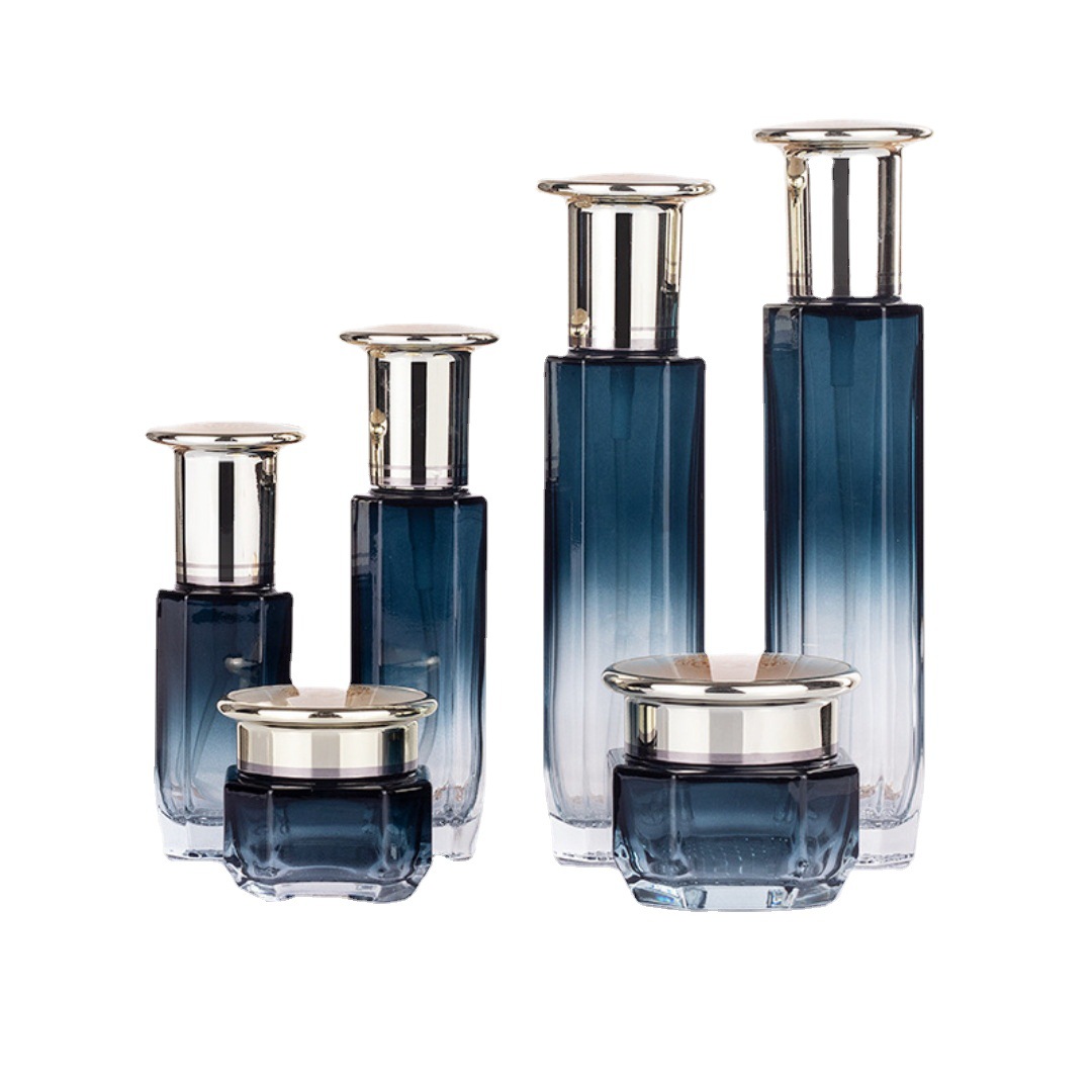 Fábrica en stock al por mayor 30g-120ml botella de conjunto de alta gama botella cosmética botella de crema botella de loción de tóner