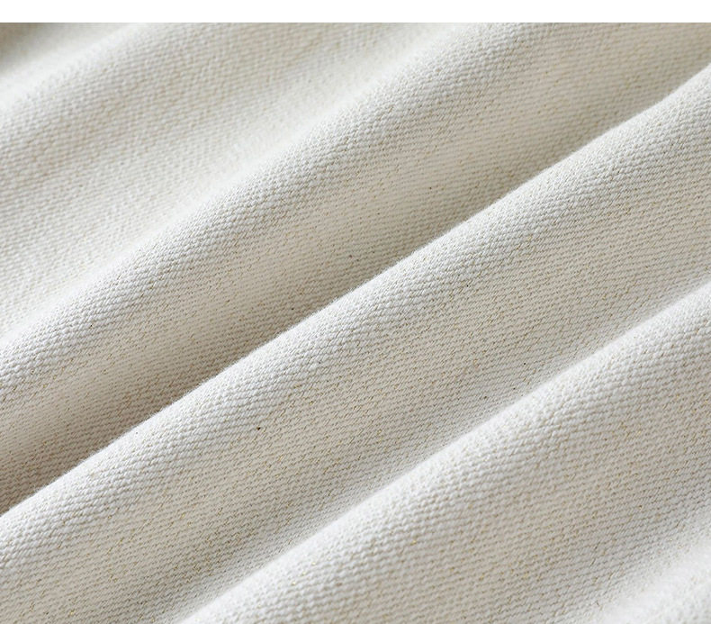 Quần ống rộng lưng cao phong cách tối giản, form suông đứng, dài chân, chất cotton — trắng chi tiết 15
