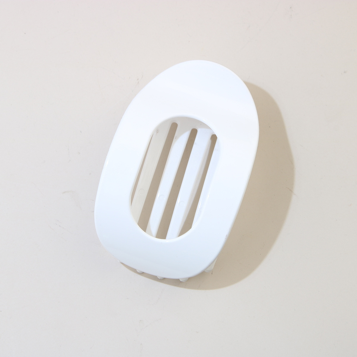 #22 pinzas ovaladas para el cabello, blanco puro brillante.