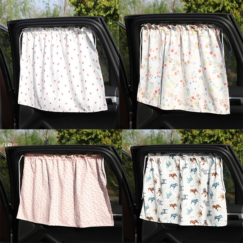 Car curtain sunshade suction cup sun protection and heat insulation block children's cartoon suction cup side window car car sunshade
