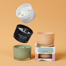 家居室内香薰蜡烛摆件生日礼物伴手礼氛围感简爱晶石香熏蜡烛批发