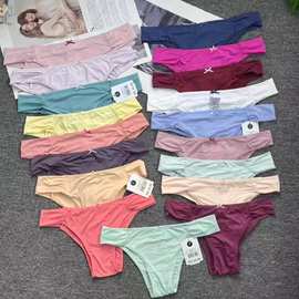 速卖通basic+热带印花温泉比基尼裤碎花bikini锦纶内裤底裤panty