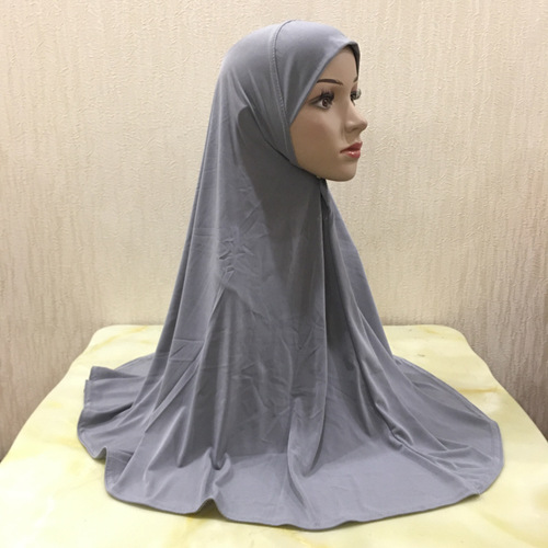 Pure Color Light Board Lady Hat Malaysian Silk Scarf H062