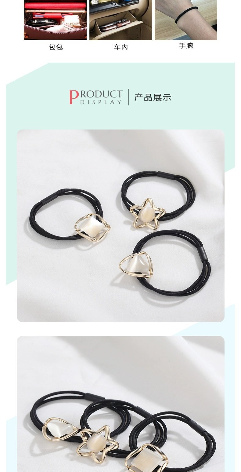 Rubber Band Women's Hair Tie Leather Case High Elasticity and Durable Rubber Band Hair Tie Headband New Classy Adult Headwear