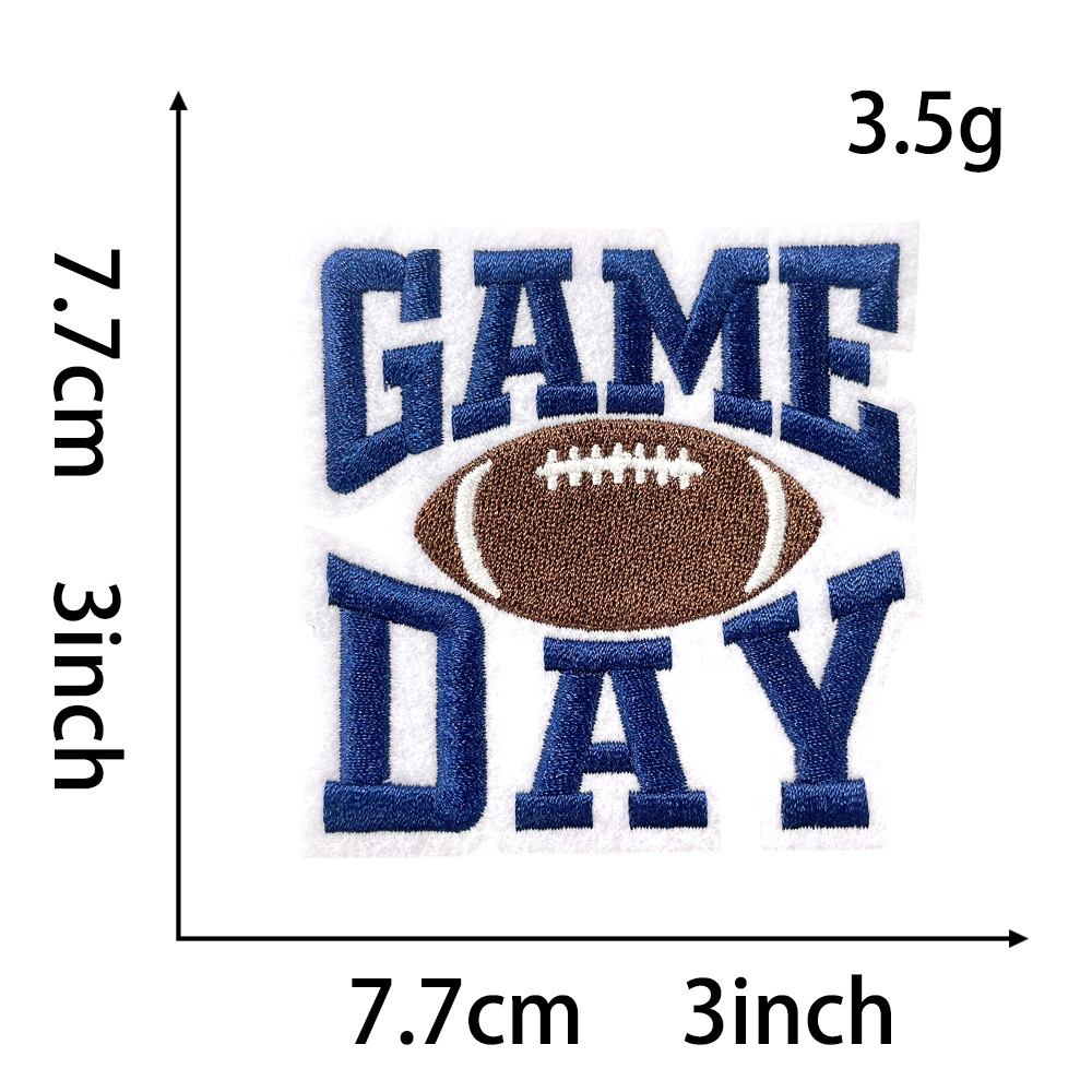 7g Weight Clothing Sticker Patches Classification 1 Piece, 1 Set Quantity Polyester Material Letter Pattern Vintage Style Style 1 Piece 1 Set Vintage Style Letter Polyester Clothing Sticker Patches 3