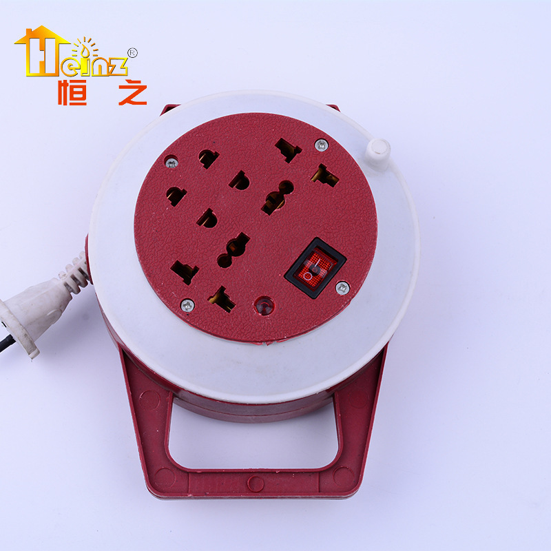 外贸出现SQ-106中东圆盘大功率 线盘 电线收纳盘 圆形插线板 插座