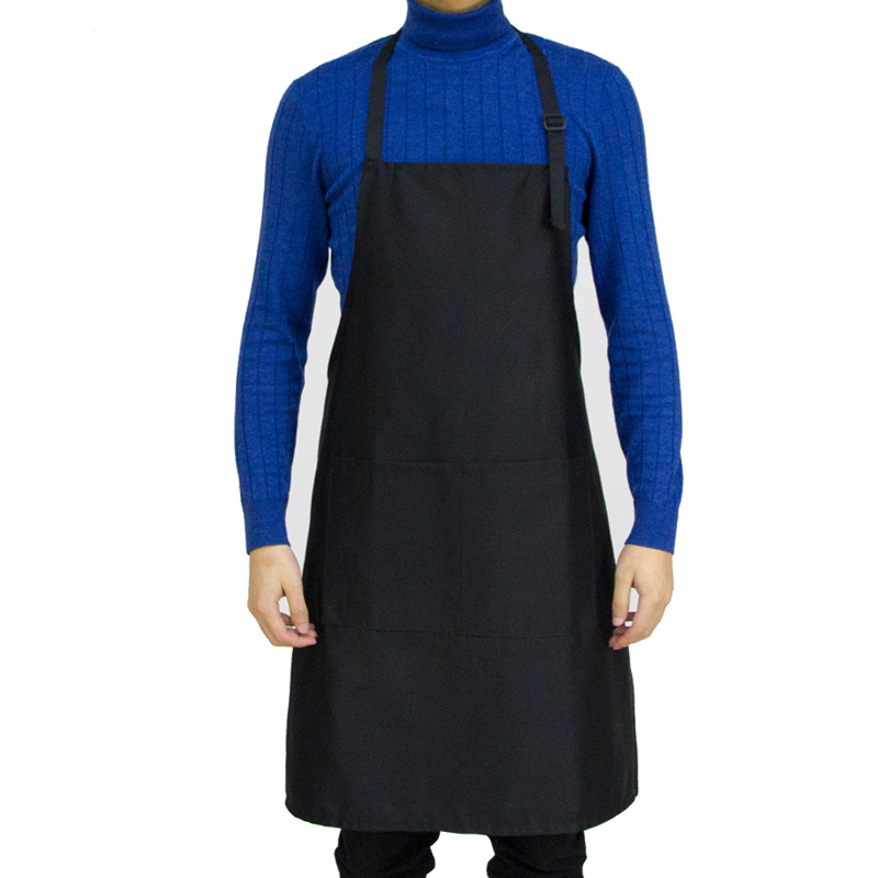 ポリエステル綿230 g重さ80/20エプロンブラック