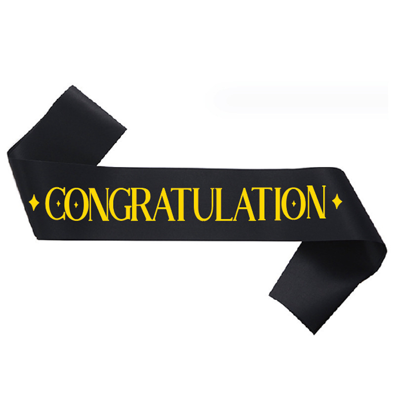 Nuevo cross-border felicitaciones graduado cinturón de hombro cinturón de etiqueta cinturón de fiesta cinturón cinta al por mayor