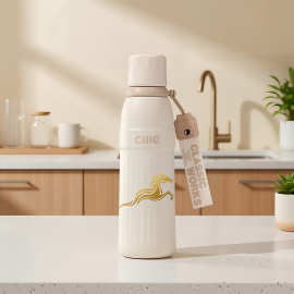 适用保温杯女生2025新款高颜值水杯男儿童学生上学专用吸管杯热转