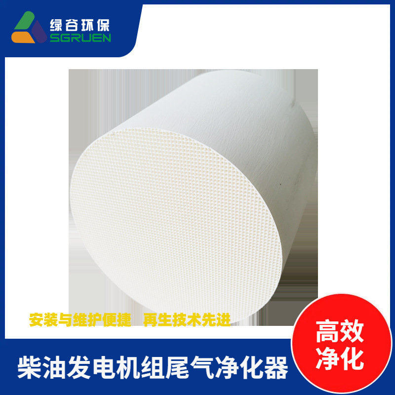 净化黑烟器 陶瓷载体绿谷 广东绿谷 10寸法兰接口颗粒捕机器