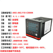 %智能温控仪器 AK6-DKL-C000R/BKL/AKL/EKL/CPL 温度表嘉博森 AK6