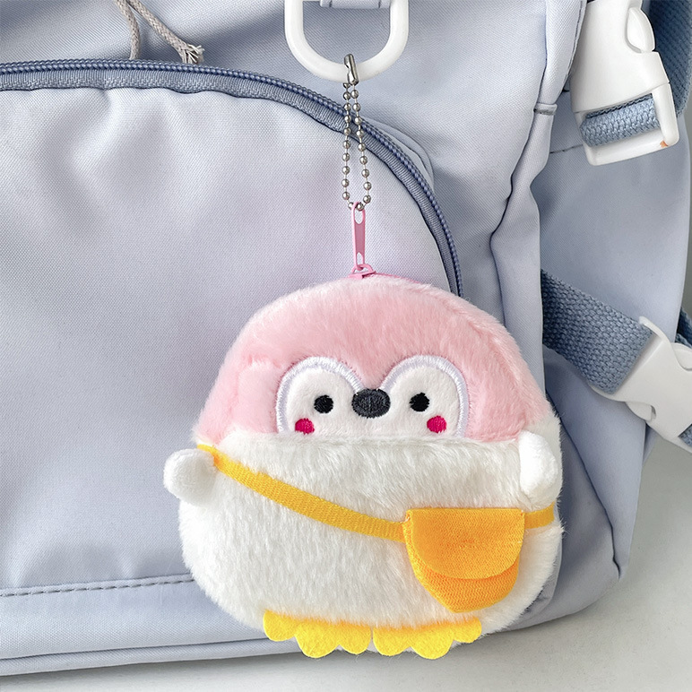 ネットの赤いかわいいショルダーバッグのペンギンの小銭入れの子供のぬいぐるみのイヤホンの収納袋の学生の携帯の収納袋の卸売り|undefined