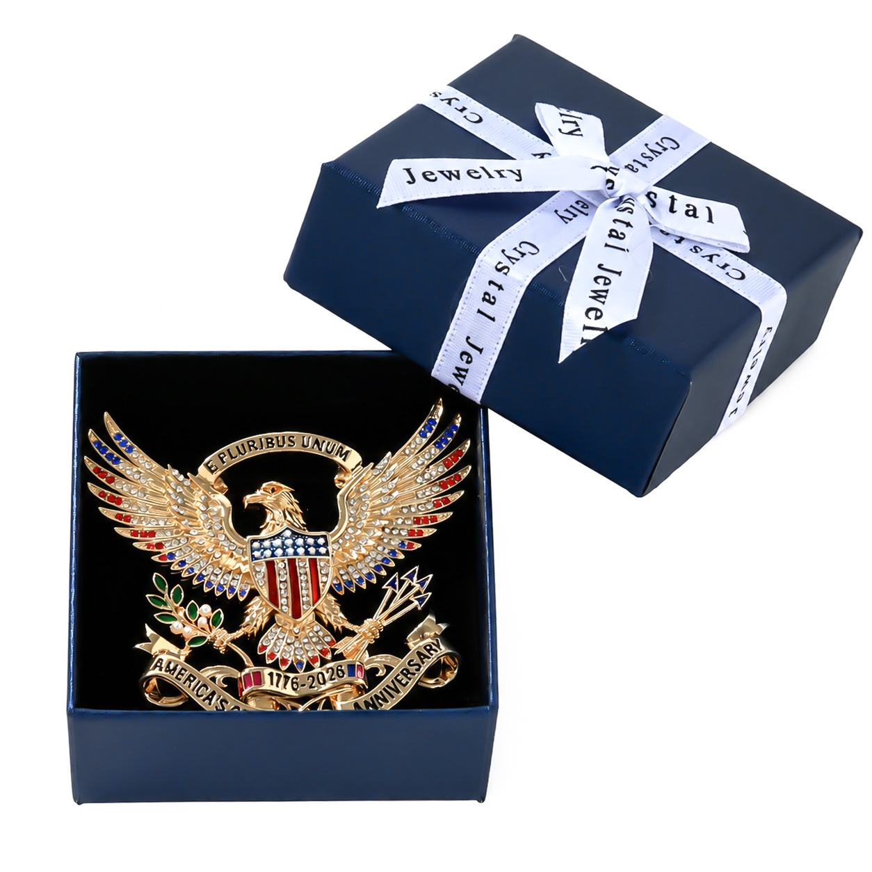 Emblema transfronterizo de Europa y Estados Unidos comercio exterior creativo de venta caliente de doble cabeza águila broche aleación retro accesorios de animales insignia conmemorativa
