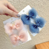 Cute hairpins for princess girl's, children's small hairgrip with bow, western style