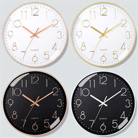 【16英寸40CM】静音挂钟创意时尚家用客厅立体数字简约钟表批发