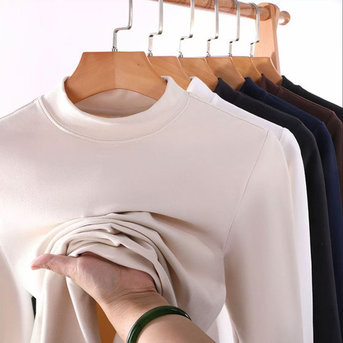 Fashion brand DEROO fleece base layer men's clothing, high-end quality long-sleeved T-shirt, new hot-selling men's double-faced fleece hoodie.