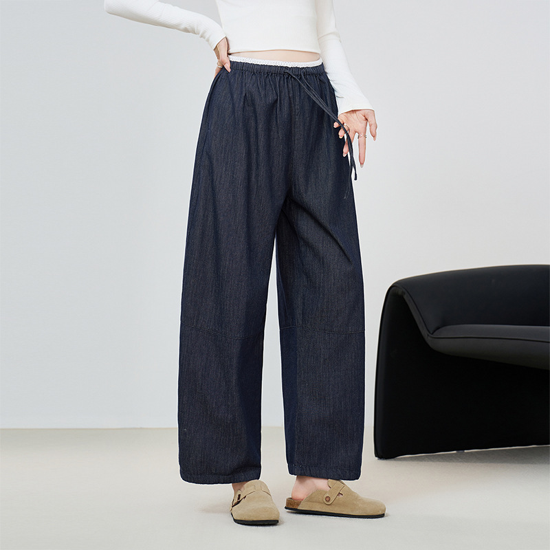 Maternity Pants for Spring, Lace-Trimmed Cropped Wide-Leg Pants, 2026 New Style Petite Denim Jeans for Spring and Autumn Maternity Pants for Spring, Lace-Trimmed Cropped Wide-Leg Pants, 2026 New Style Petite Denim Jeans for Spring and Autumn
