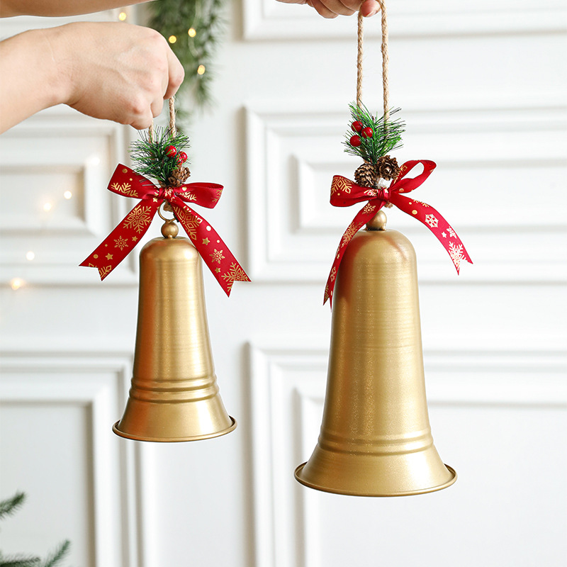 Nuevas campanas de Navidad, campanas de metal, adornos de Navidad, adornos de decoración, accesorios, pedidos, colgantes de campanas