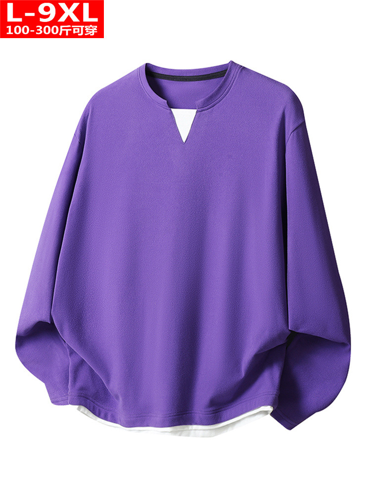 Demi-season trend solid color base sweatshirt for leisure