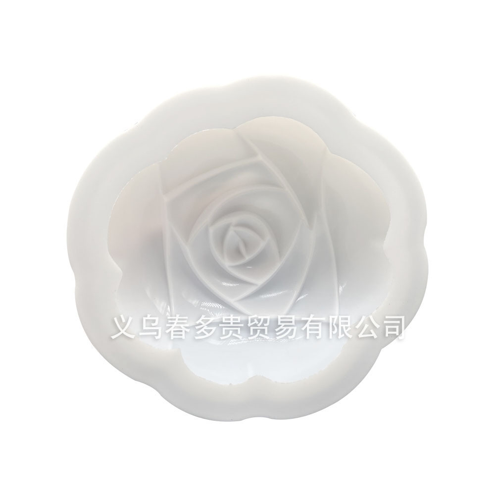 Large Rose Bud French dessert cake mold handmade soap mold chocolate mold baking silicone mold