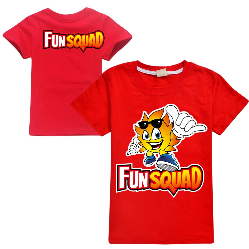 Children's cotton T-shirt Boy Fun Squad Gaming Cartoon T shirt Print Kids T-shirt Girl's Harajuku Summer 3D Short Sleeve T-shirt t-shirt in kid	