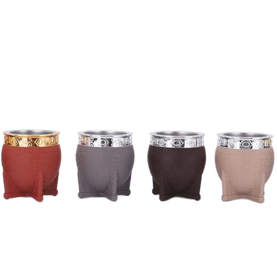 Copa Amazon 304 de acero inoxidable Madai con paja, textura de caparazón de tortuga, taza de cáscara de huevo, taza de aislamiento argentino creativo