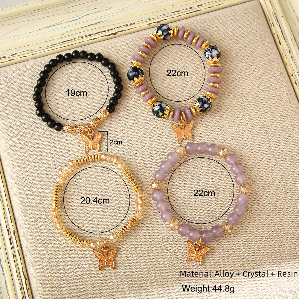 Butterfly bracelet Hot-selling bracelet bracelet Set Four-piece Butterfly bracelet_voghion.com