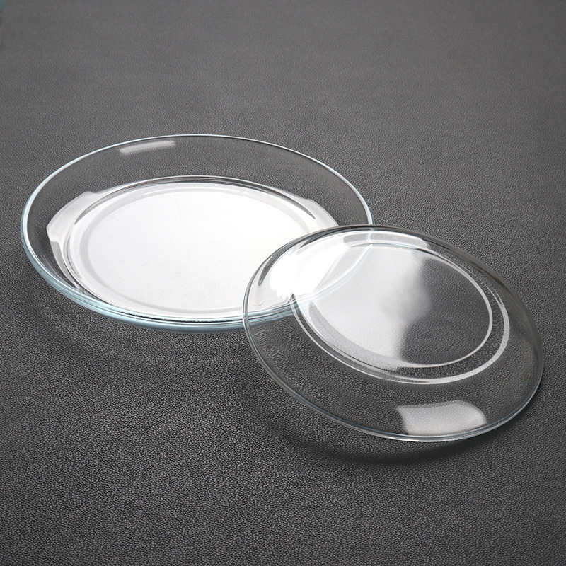 Jingyu Heat-Resistant Tempered Glass Plate Household Transparent Tableware Microwave Oven Special Baking Tray Round Dish Plate Western Food Plate Jingyu Heat-Resistant Tempered Glass Plate Household Transparent Tableware Microwave Oven Special Baking Tray Round Dish Plate Western Food Plate