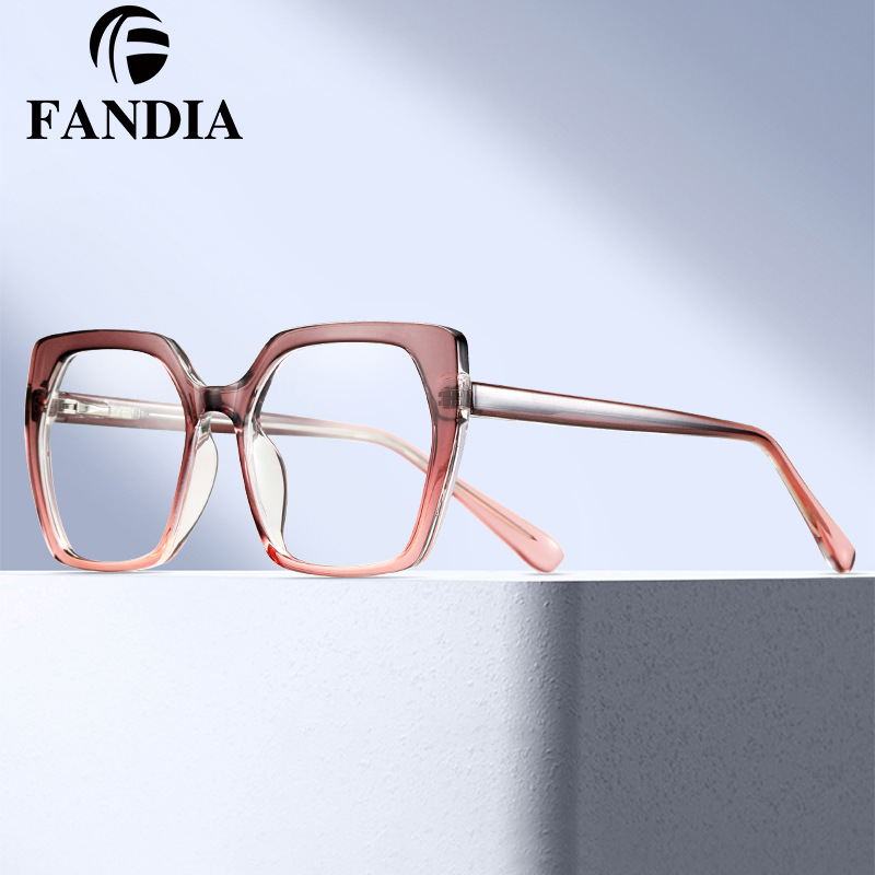 95932 nuevo TR90 anti-Luz Azul gafas de dos colores marco Slingshot pie llano gafas marco óptico hembra CP insertar gafas