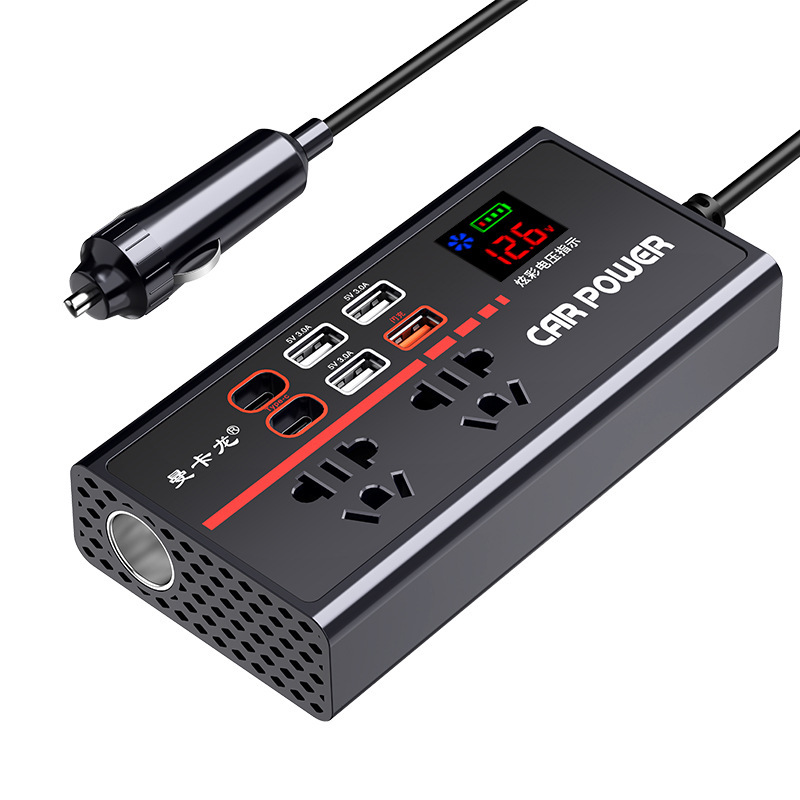 カーインバーター 12V24V ユニバーサルから 220V ハイパワーインテリジェントカーインバーターコンバーター携帯電話充電器|undefined