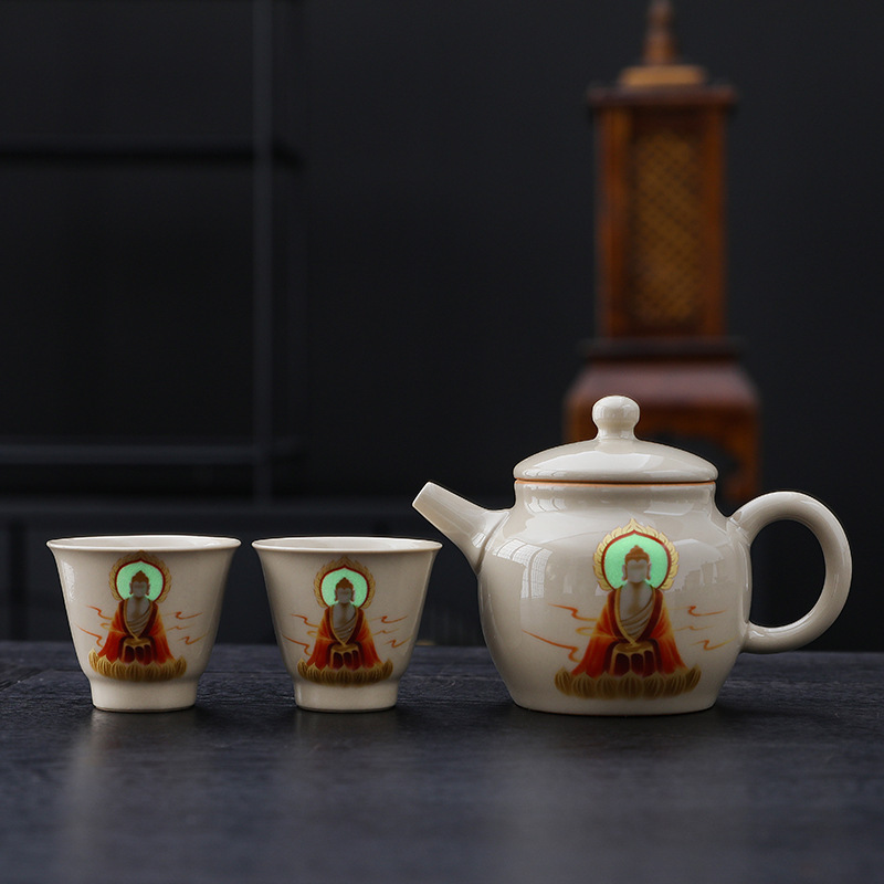 カップレトロ草木灰無相敦煌主人杯陶磁器家庭用工夫茶器個人お茶専用品茗|undefined