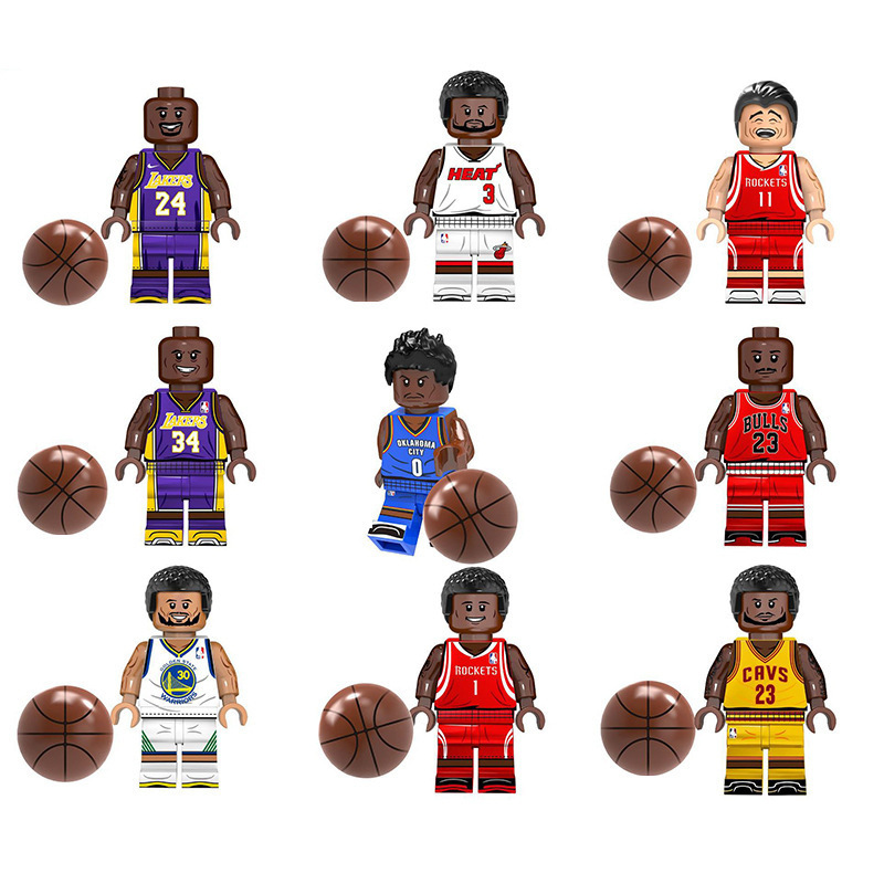 Cross-border Basketball Doll Assembled Building Blocks Kerui KT1021 Boys Puzzle Doll Doll for Foreign Trade