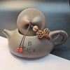 Red agate peach wood lotus kettle rope-stone scoop kettle