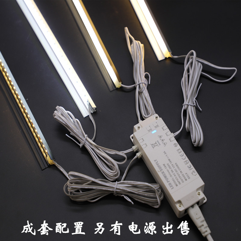 L7LED 캐비닛 램프 오픈 마운트 비스듬한 45 도 라이트 바 12V 라미네이트 램프 24V 캐비닛 디스플레이 캐비닛 램프 옷장 유도를 설정할 수 있습니다.