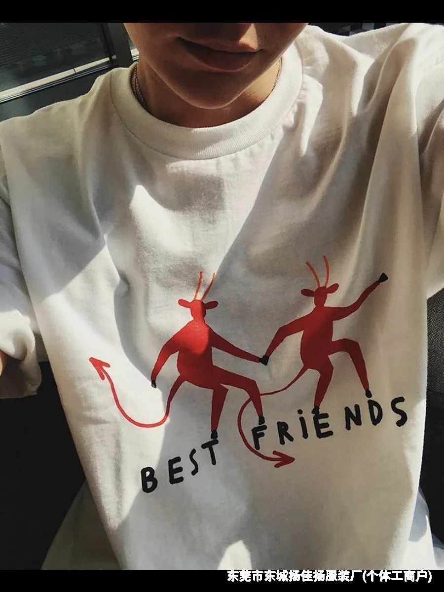cotton fashionable summer comfortable short sleeve T-shirt