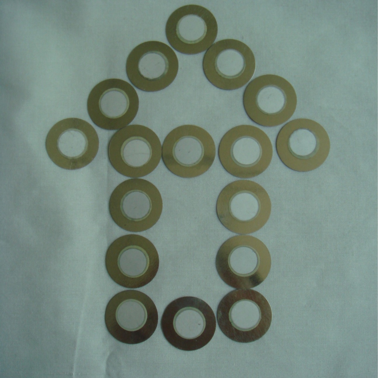 蜂鸣片25-15铁基高分贝断续声报警器带引线蜂鸣器