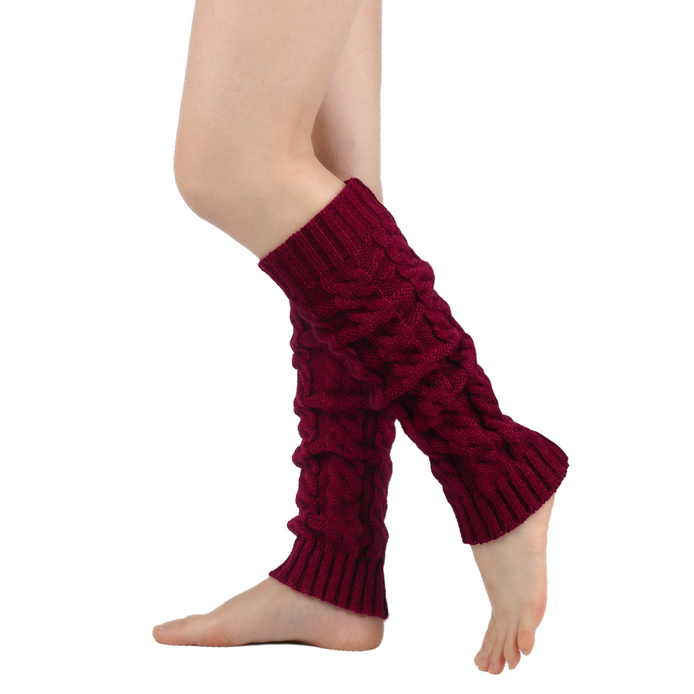 Damen-Beinlinge, Knöchel, Winter, warm, Stretch, gestrickt, Slouch, Thermo-Damen, dicke Wollmanschetten, Hanfstiefelsocken, schwarz-weiße Gamasche – Detail 7