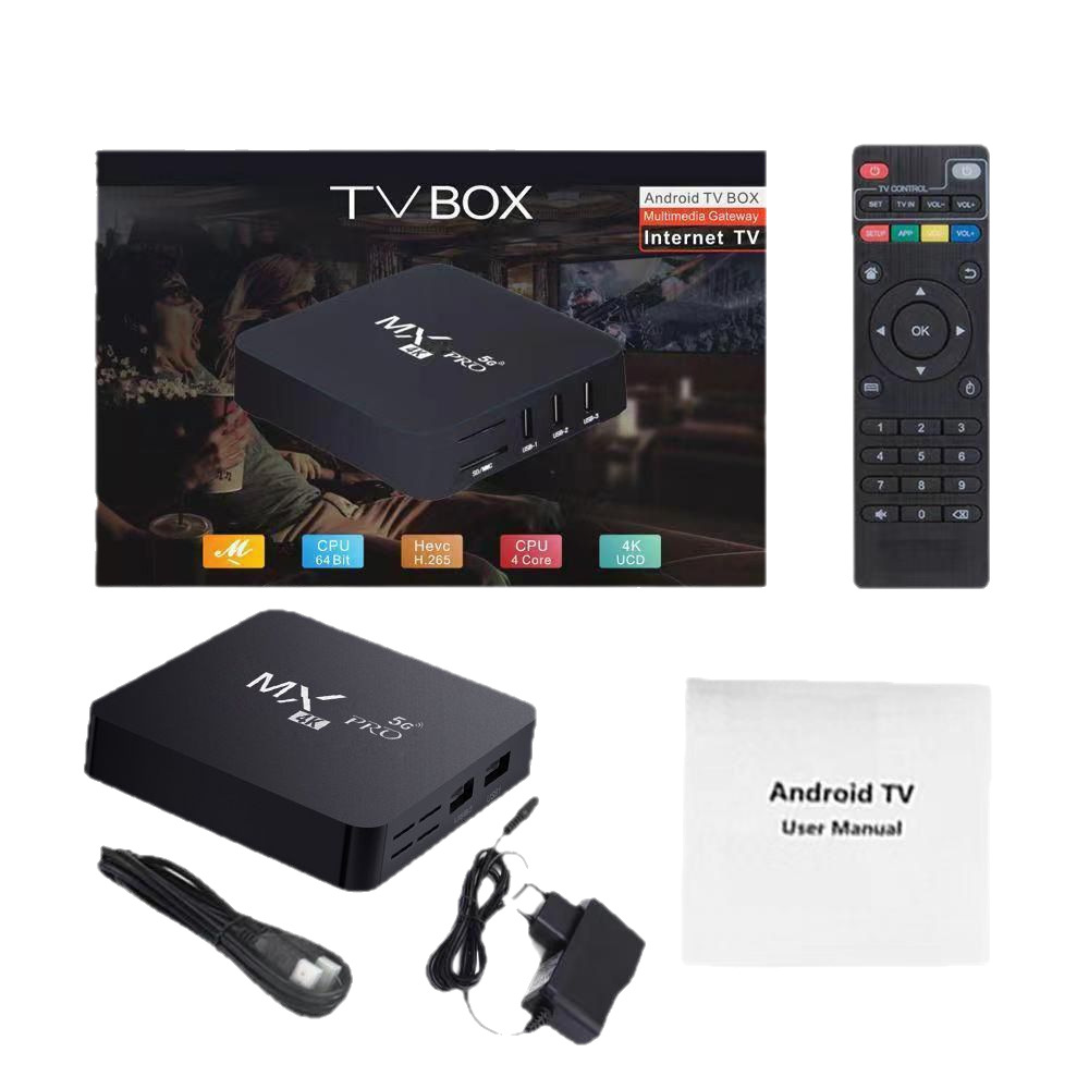 Receptor de TV para comercio exterior MX-PRO 4K, reproductor de red de alta definición, Android TV Box S905, TV Box Android transfronterizo