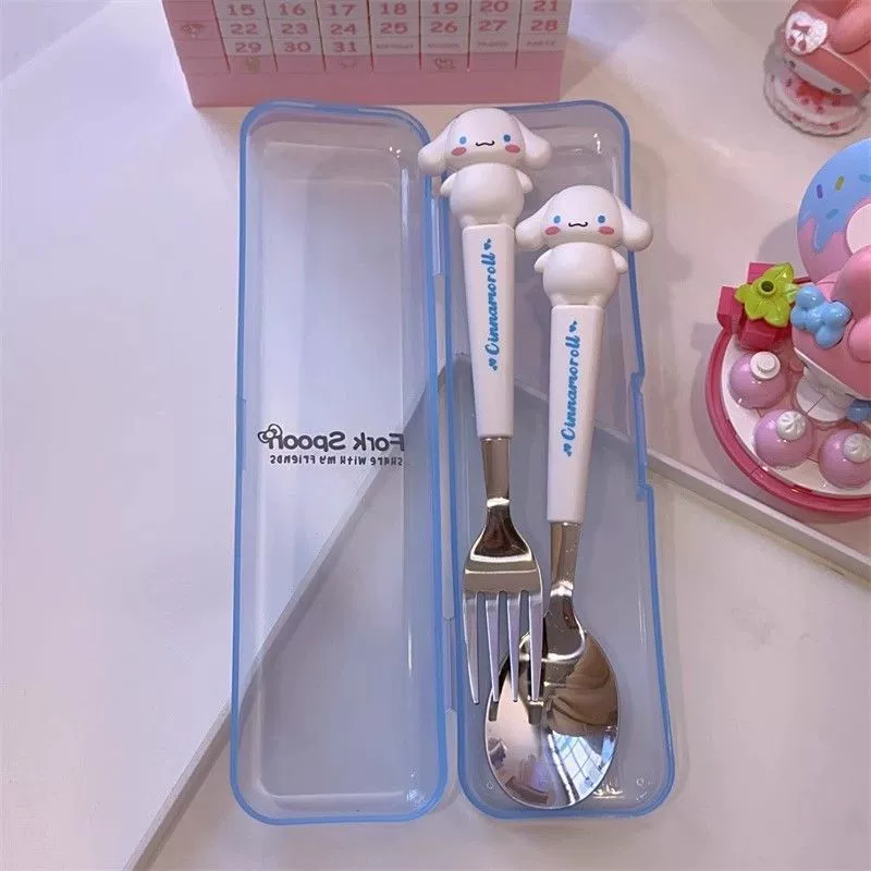 Cute fork stainless steel for students, Cinnamoroll