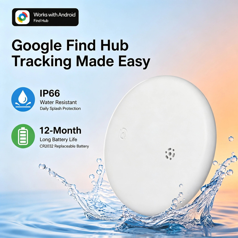 Google Find Hub Global Locator Ipx6 Waterproof Anti-Loss Tag Luggage Key Travel Loss Reminder Google Find Hub Global Locator Ipx6 Waterproof Anti-Loss Tag Luggage Key Travel Loss Reminder