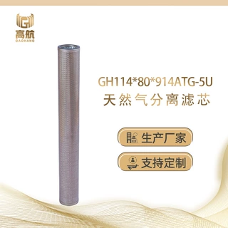 天然气滤芯114*914末端聚酯纤维滤芯不锈钢折叠厂家生产定制