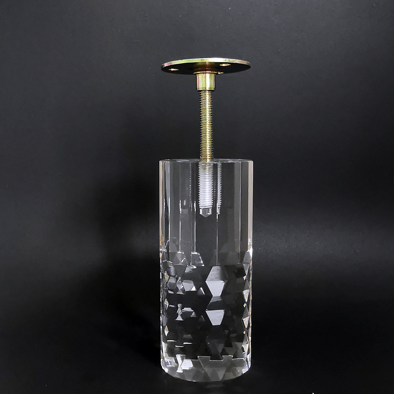 【简约时尚 坚纹多边菱形款】亚克力沙发脚家具脚 有机水晶玻璃脚