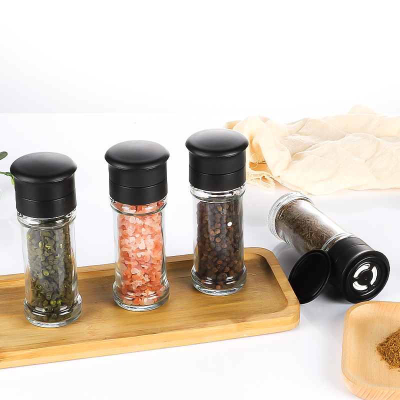 Wholesale Black Pepper Grinding Bottle Glass Bottle Pepper Cross-Border Foreign Trade Grinding Bottle Manual Sea Salt Grinder Wholesale Black Pepper Grinding Bottle Glass Bottle Pepper Cross-Border Foreign Trade Grinding Bottle Manual Sea Salt Grinder