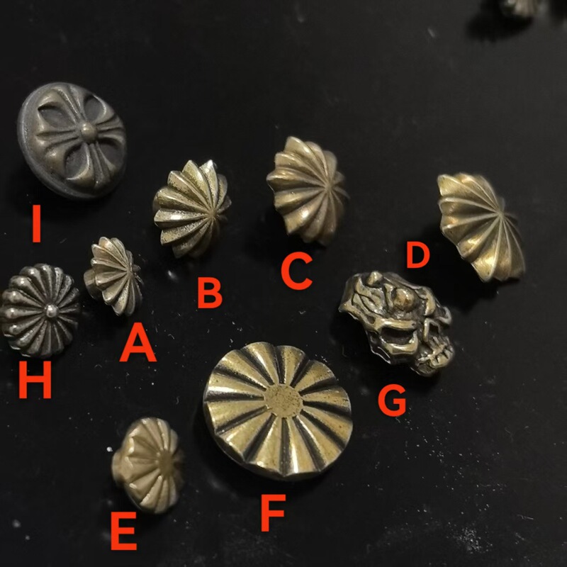 Dongguan Copper Screw Decorative Nails Brass Wallet Buttons White Copper Clothing and Leather Goods Wallet Buttons