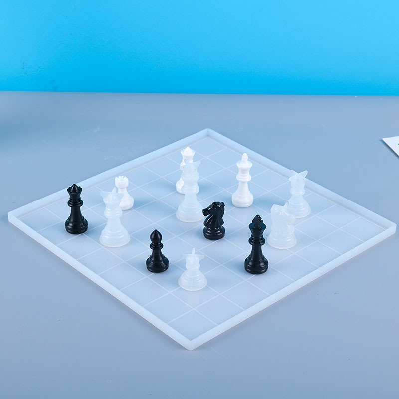 百佳興diy滴膠模具立體國際象棋棋子樹脂鏡面硅膠模具廠家批發
