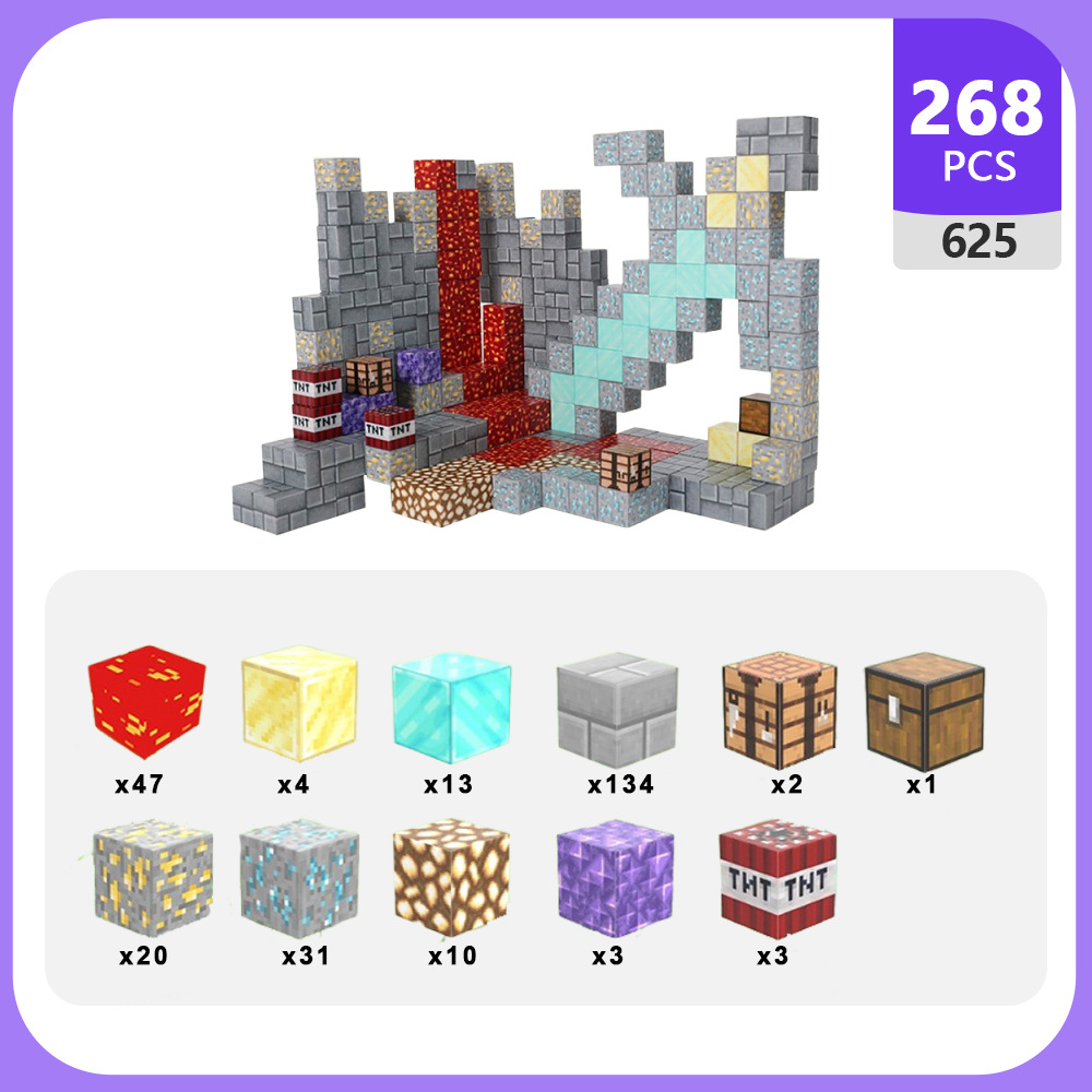 Transfronterizo Mi Magnetic World Puzzle Magnet Block 25 Magnetic Block Set Magnetic Cube