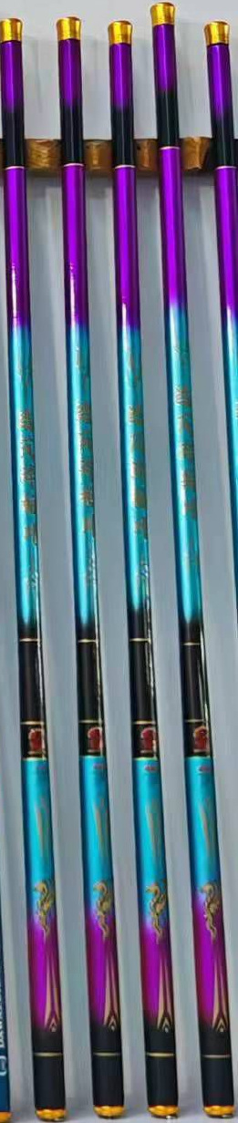 Caña de pescar corta de carbono, caña de mano de 3.6, 4.5, 5.4, 6.3, 7.2 metros, ligera y rígida, equipo de pesca, caña ligera y rígida.