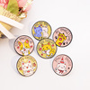 Cartoon cute badge, metal brooch, accessory