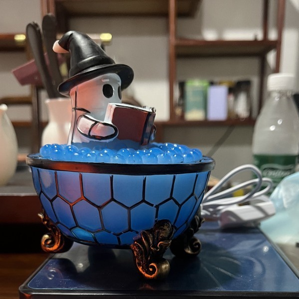 国境を越えた新製品2024 Ghost Campfireフリップリングナイトライトハロウィーン夜灯|undefined